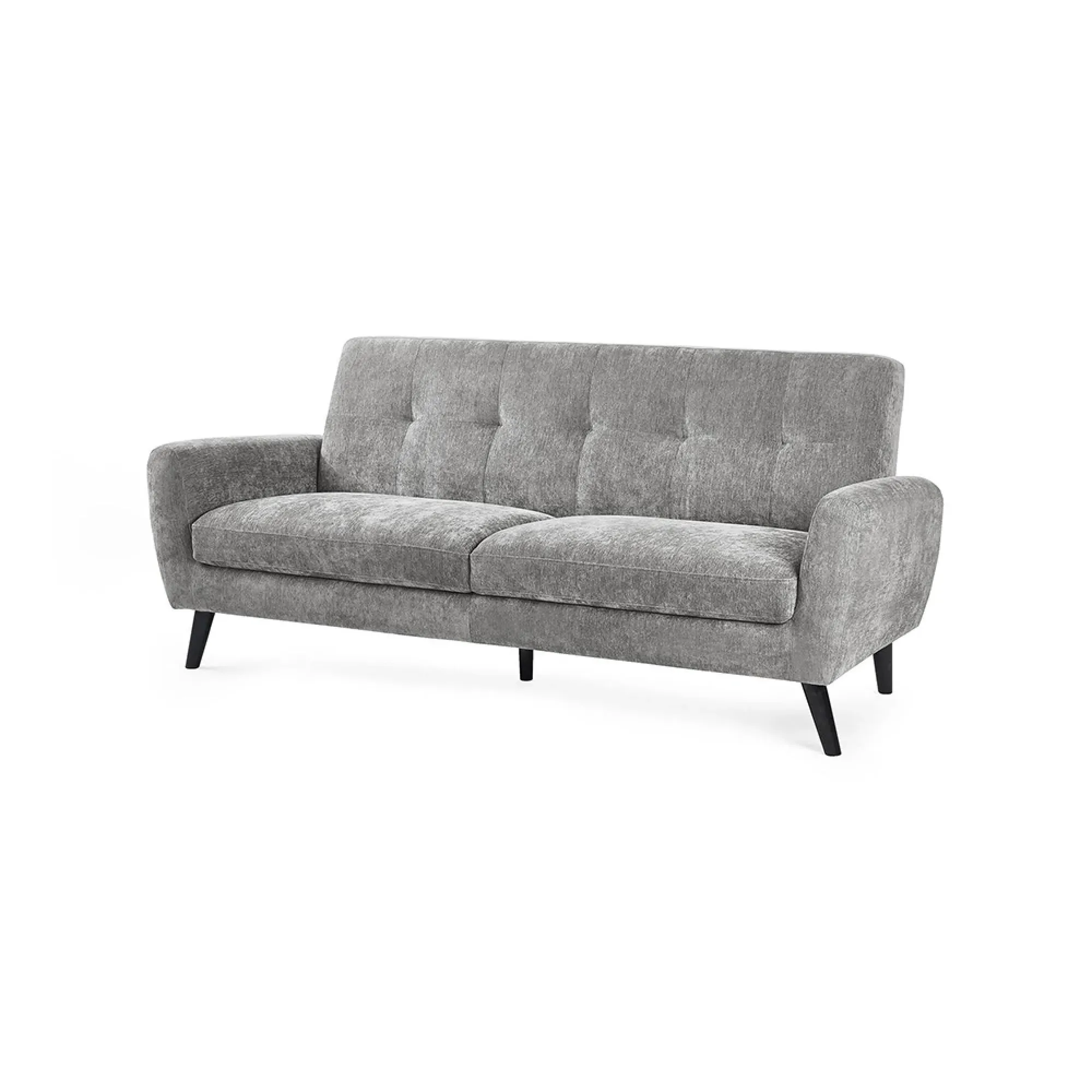 Monza 3-Seater Sofa - Grey, Mobus Fabric