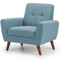 Monza Armchair - Blue, Fabric