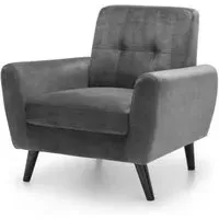 Monza Armchair - Grey, Fabric