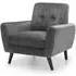 Monza Armchair - Grey, Fabric