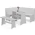 Newport 4-Seater Corner Dining Set - Grey