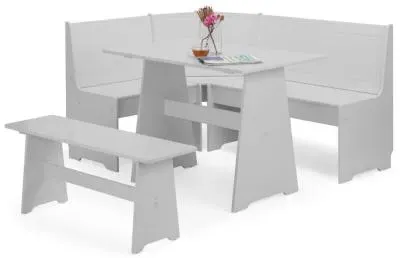 Newport 4-Seater Corner Dining Set - Grey