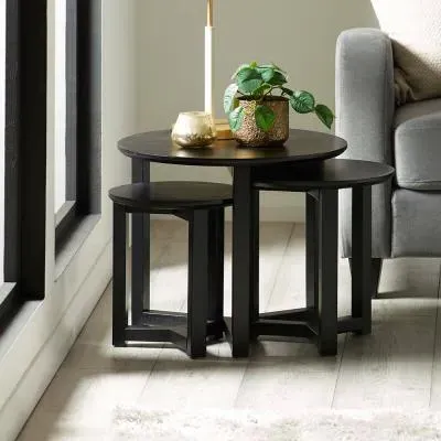 Nidri Nest of 3 Tables - Black image
