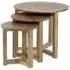 Nidri Round Nest of 3 Tables - Oak