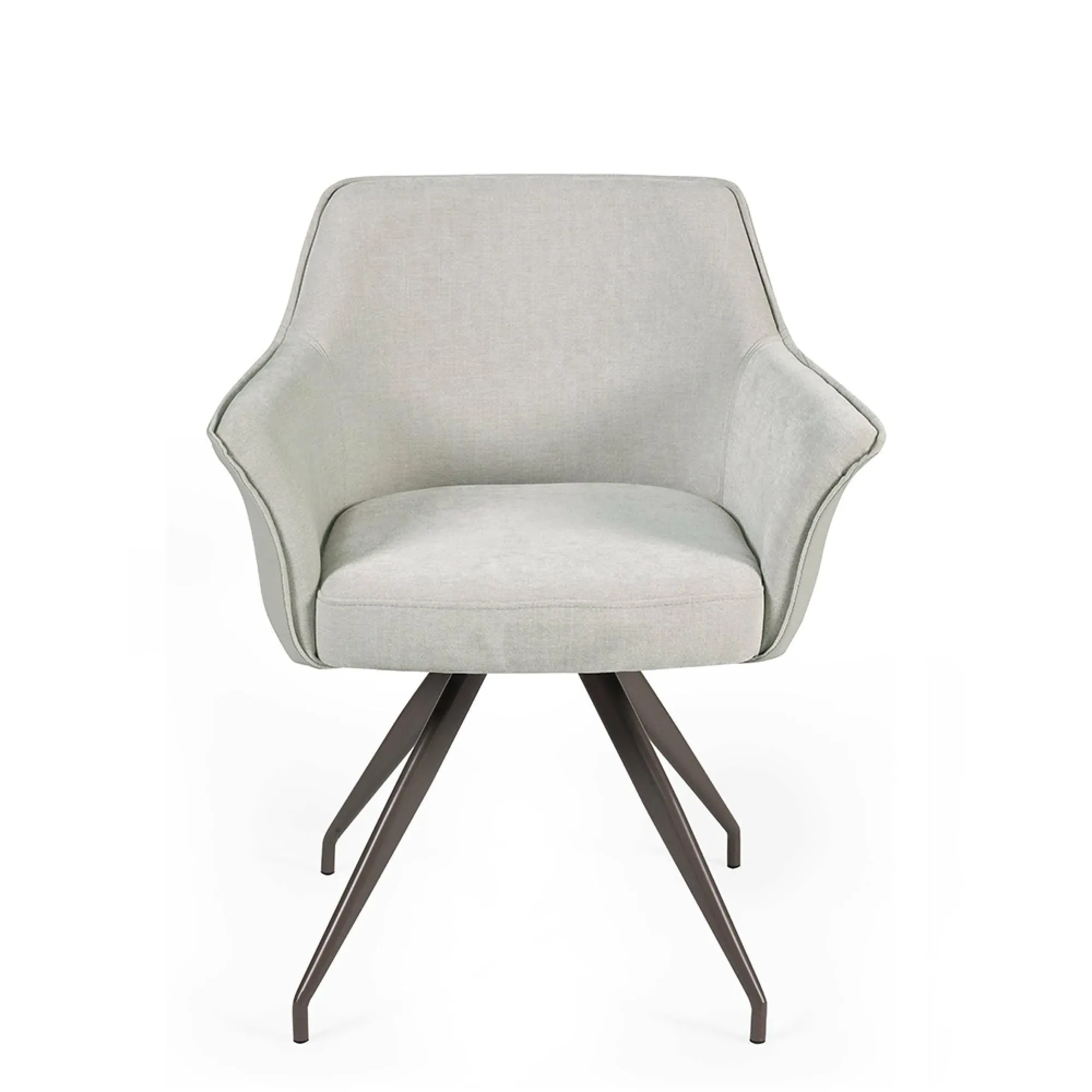 Noah Dining Chair Set of 2 - Ivory, Faux Leather