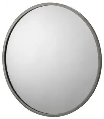 Octave Round Wall Mirror - Pewter