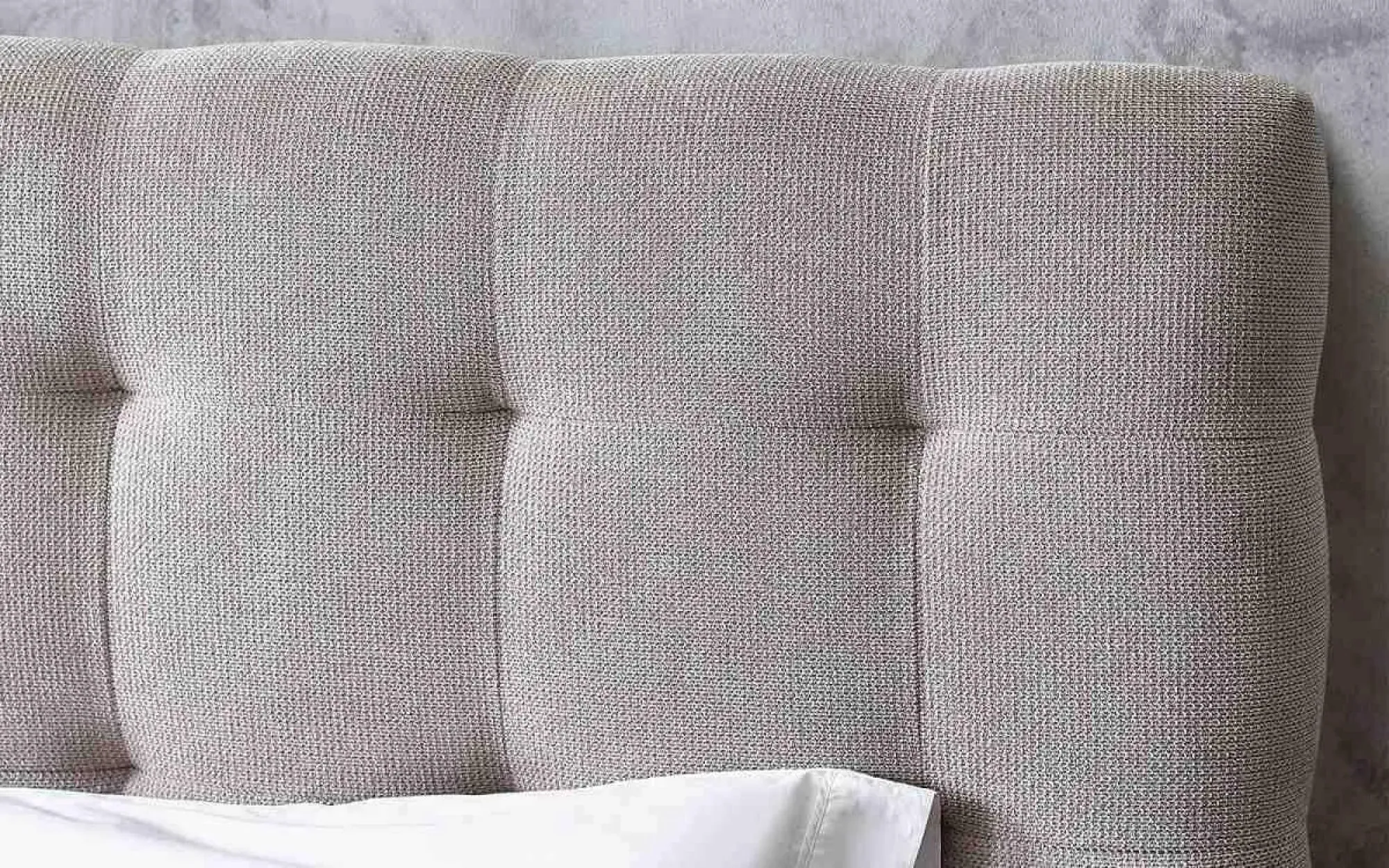 Odette Fabric Bed - Taupe