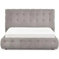 Odette Fabric Bed - Taupe