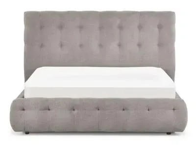 Odette Fabric Bed - Taupe
