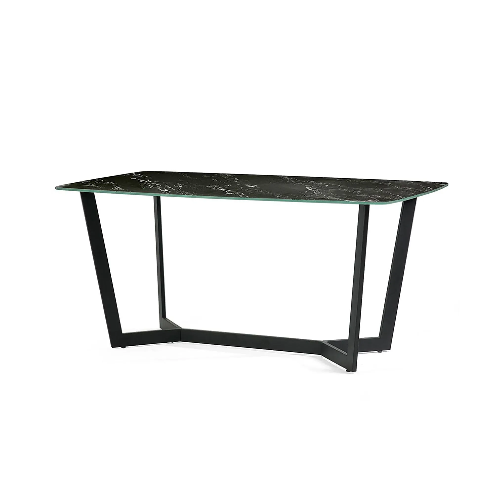 Olympus 6-Seater Dining Table - Black Marble Effect
