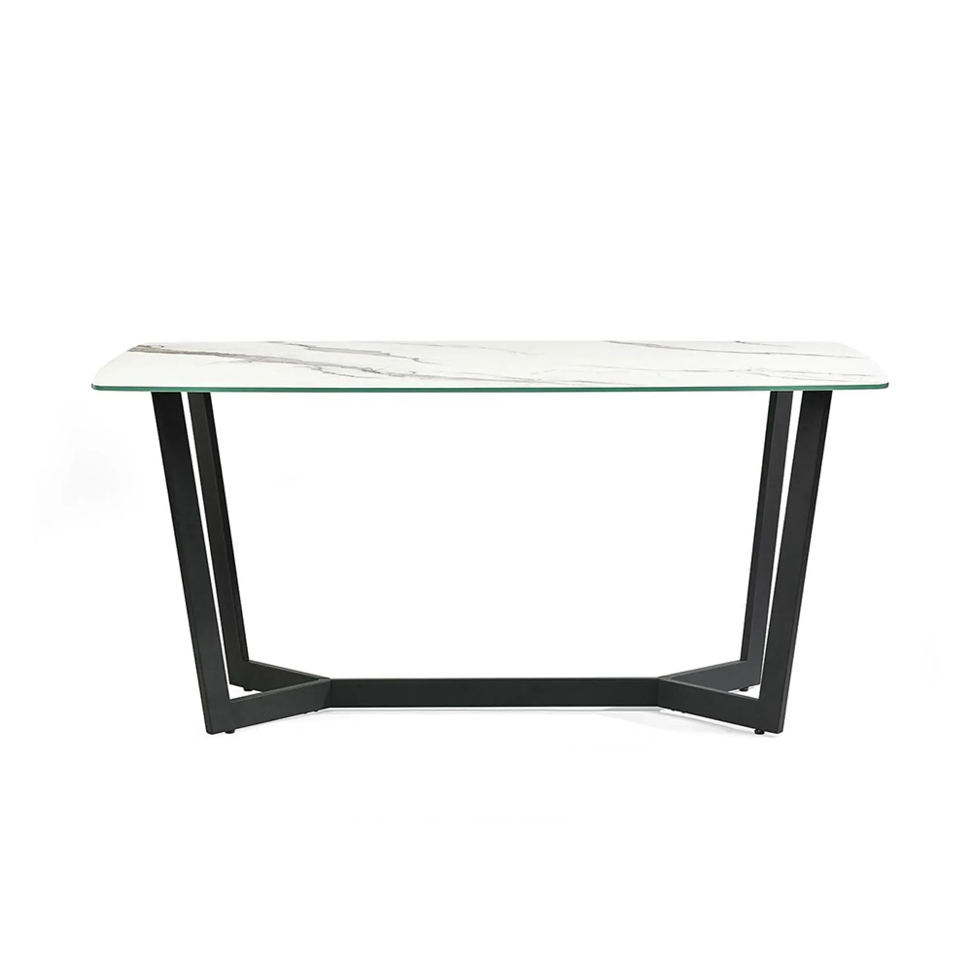 Olympus 6-Seater Dining Table - White Marble Effect