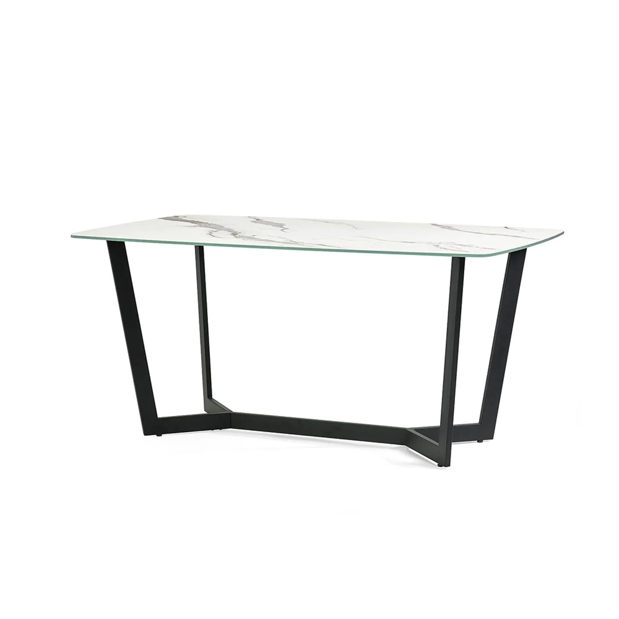 Olympus 6-Seater Dining Table - White Marble Effect