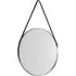 Opera Round Hanging Mirror - Antique Silver