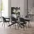 Osaka Extendable Dining Table - Black, Ceramic