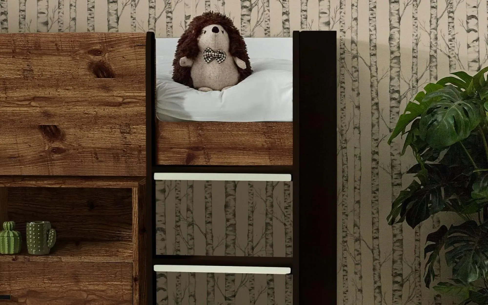 Otis Midsleeper Bed - Brown