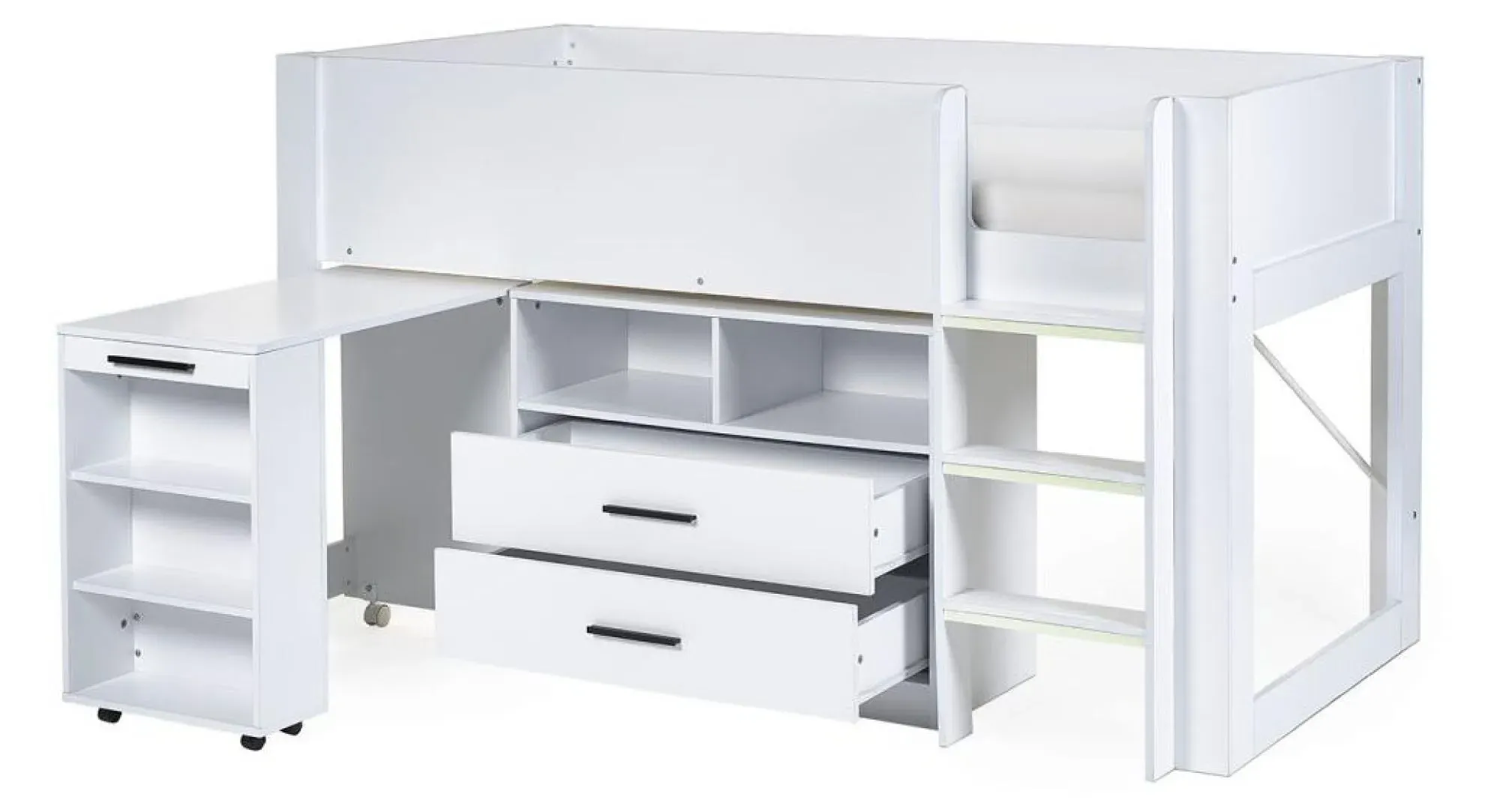 Otis Midsleeper Bed - White