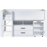 Otis Midsleeper Bed - White