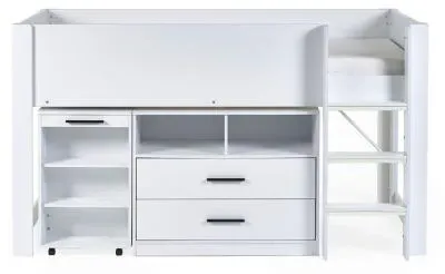 Otis Midsleeper Bed - White