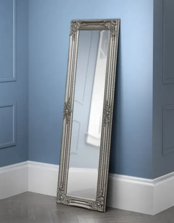 Palais Rectangular Leaner Mirror - Pewter