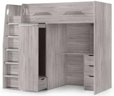 Pegasus Highsleeper Bed - Grey Oak image