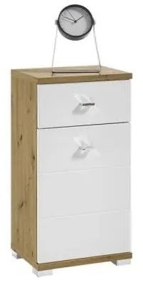 Pool 1 Door Storage Cabinet - White Gloss image