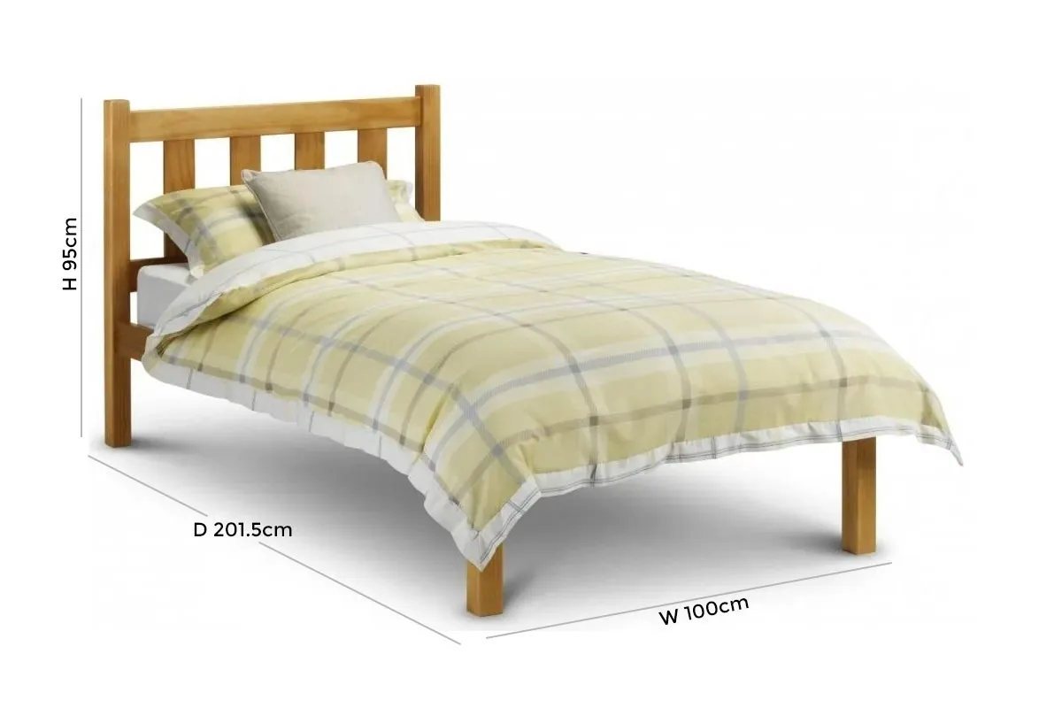 Poppy Pine Slatted Bed Frame - Pine