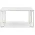 Positano White Marble Effect 6-Seater Dining Table - White