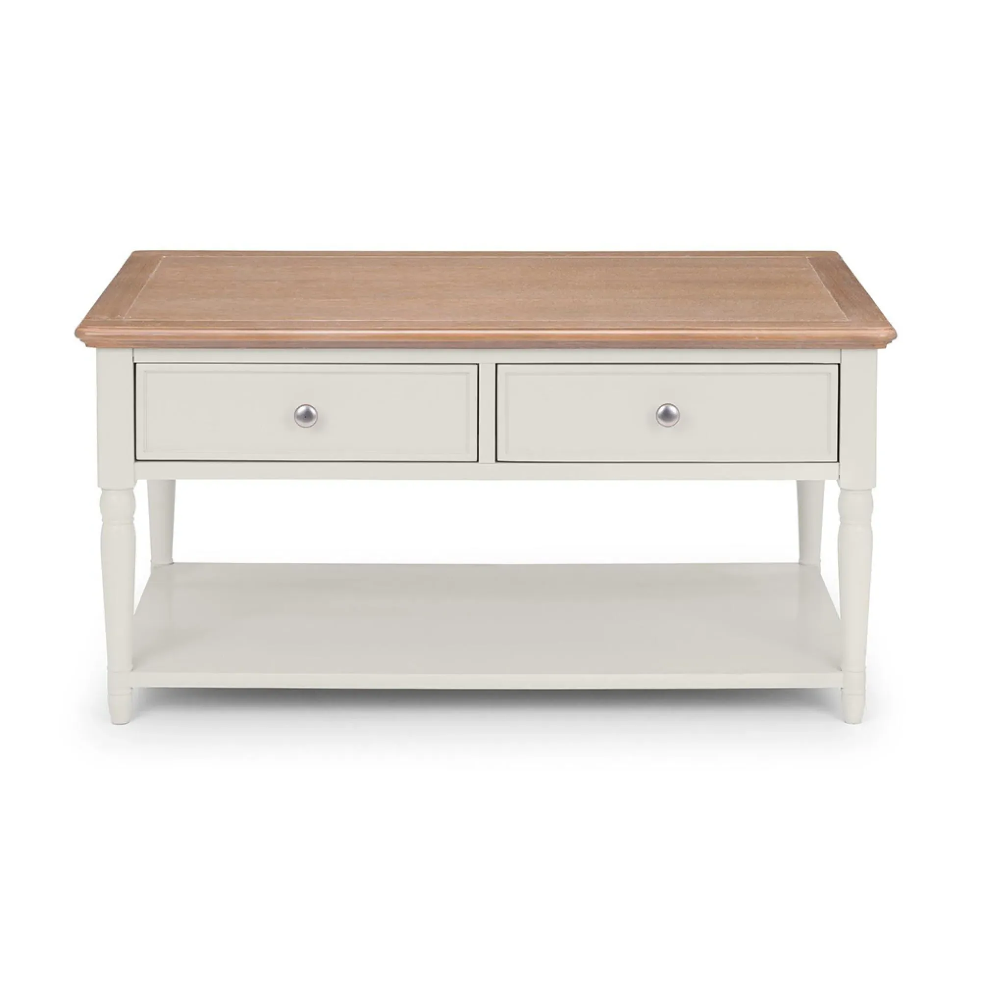Provence 2 Drawer Coffee Table - Grey