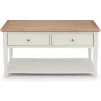 Provence 2 Drawer Coffee Table - Grey