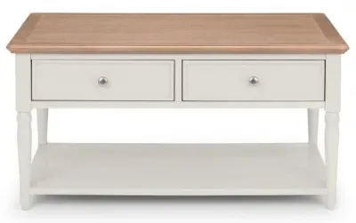 Provence 2 Drawer Coffee Table - Grey