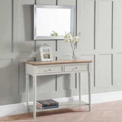 Provence 2 Drawer Console Table - Grey image