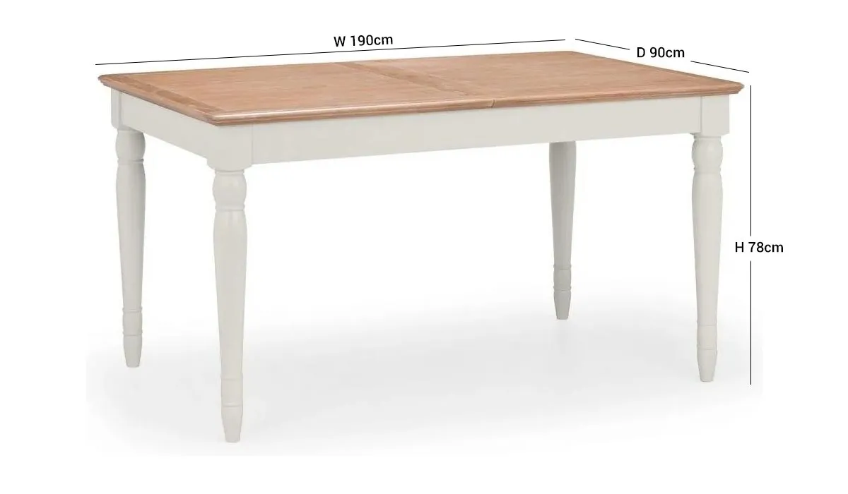 Provence 6-8 Seater Extendable Dining Set - Grey