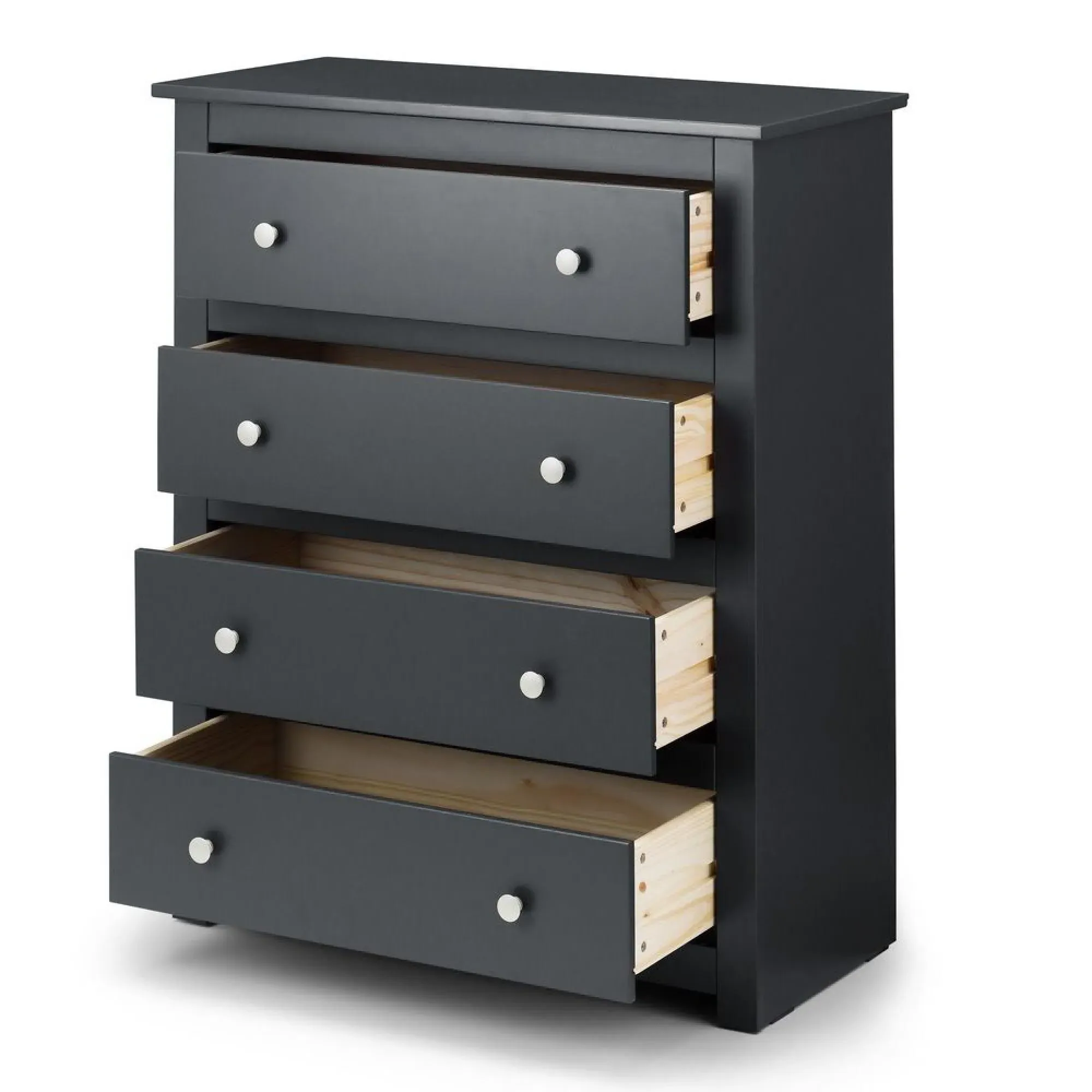 Radley 4 Drawer Chest - Dark Grey