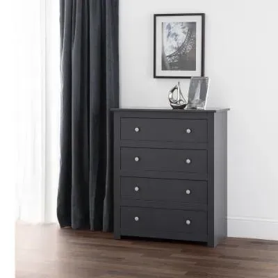 Radley 4 Drawer Chest - Dark Grey image