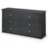 Radley 6 Drawer Wide Chest - Dark Grey