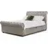 Ravello King Size Storage Bed - Grey, Fabric