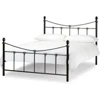 Rebecca King Size Metal Bed Frame - Black