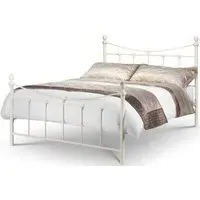 Rebecca Metal Bed Frame - White