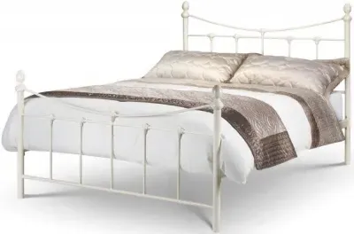 Rebecca Metal Bed Frame - White
