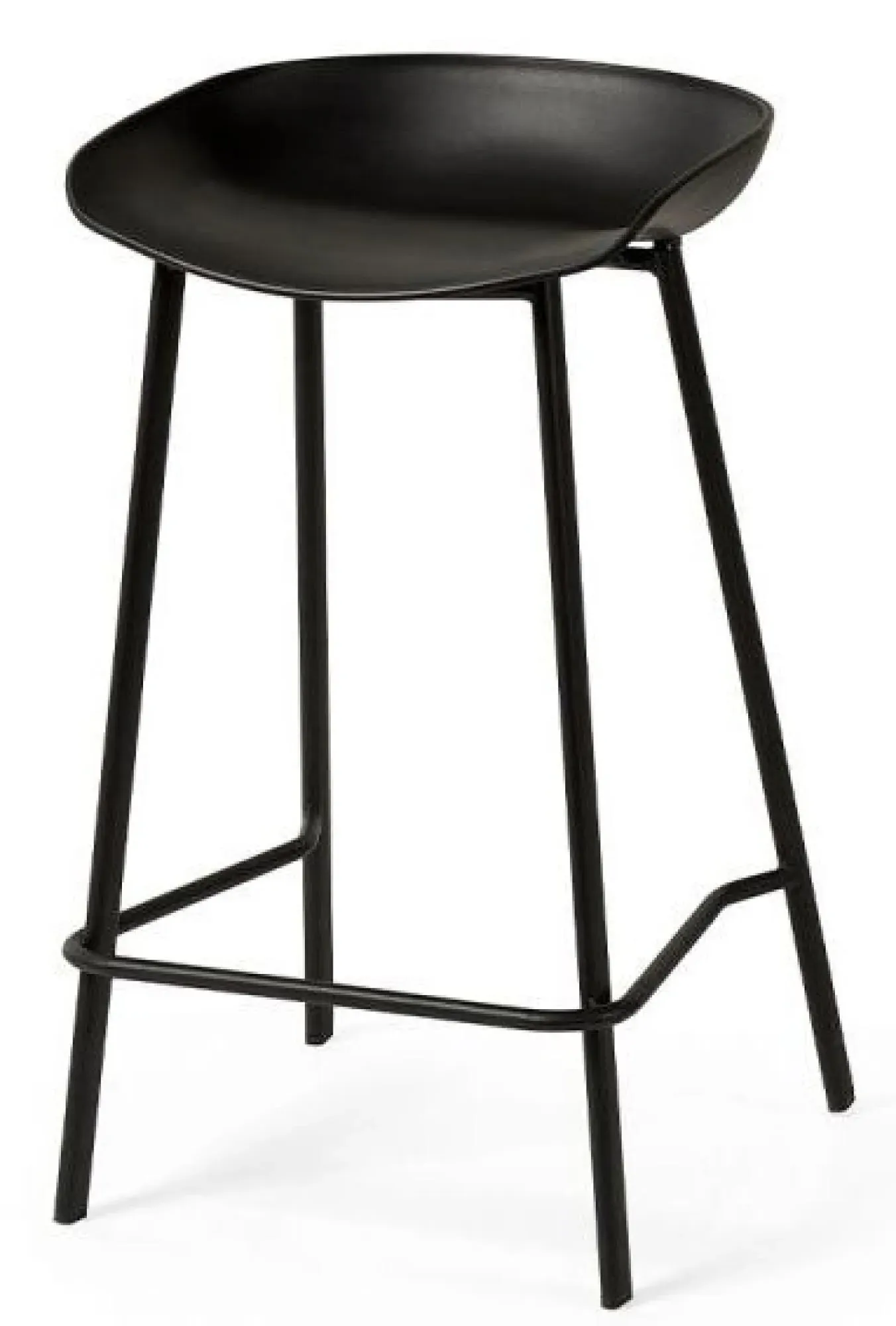 Renzo Set of 2 Barstool - Black