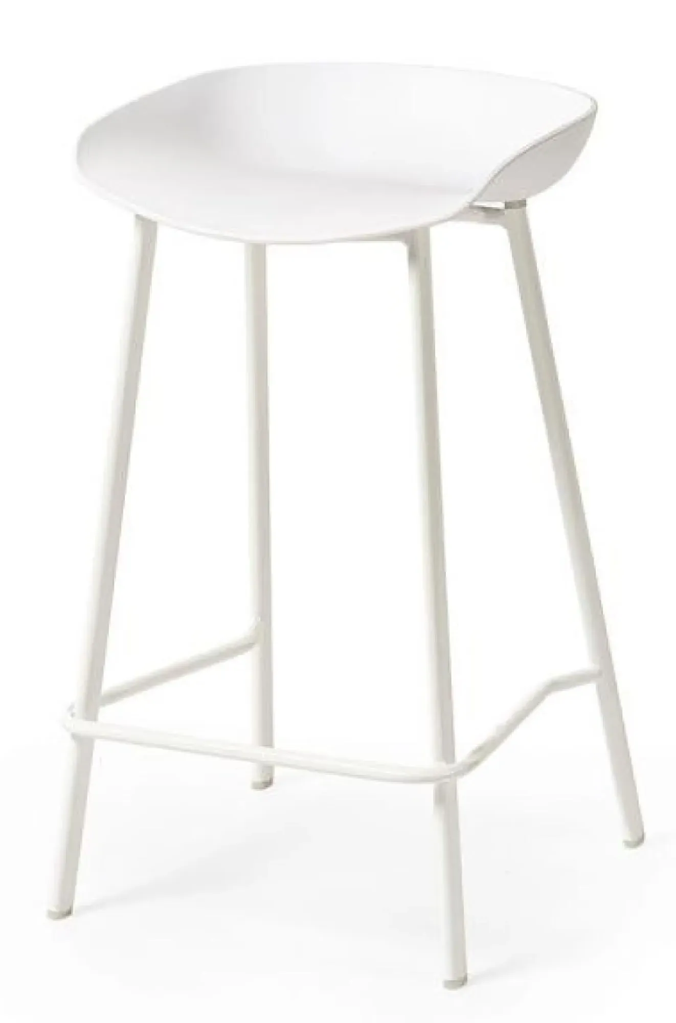 Renzo Set of 2 Barstool - White