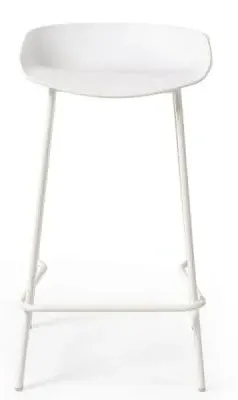 Renzo Set of 2 Barstool - White