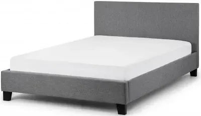 Rialto Fabric Bed Frame - Light Grey, Linen