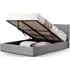 Rialto Ottoman Storage Bed with Lift-Up - Light Grey, Fabric