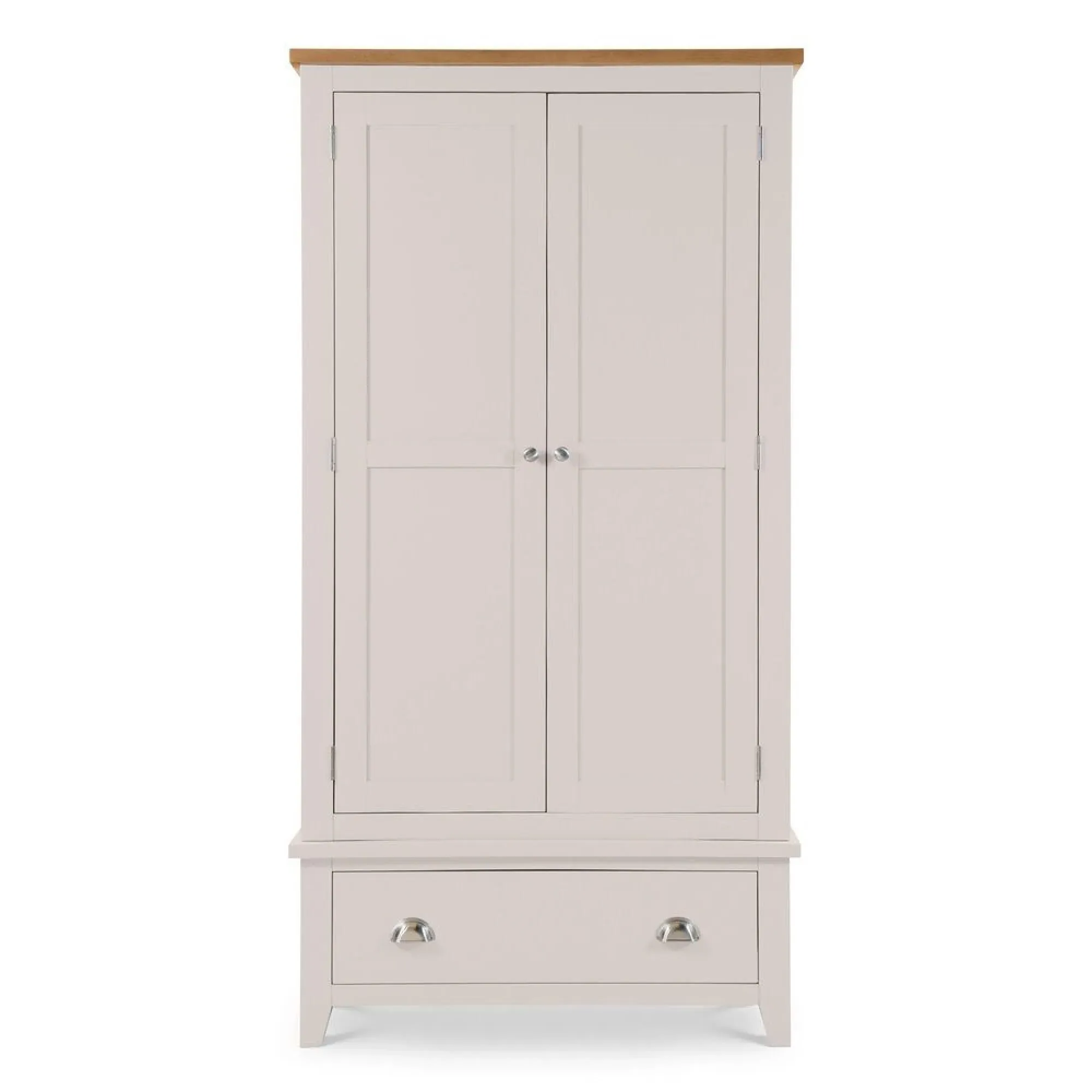 Richmond 2 Door 1 Drawer Double Wardrobe - Grey