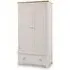 Richmond 2 Door 1 Drawer Double Wardrobe - Grey