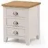 Richmond 3 Drawer Bedside Cabinet - Grey
