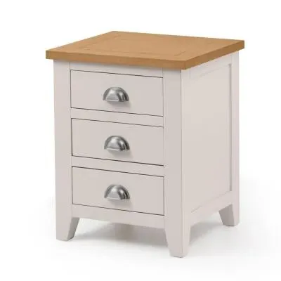 Richmond 3 Drawer Bedside Cabinet - Grey