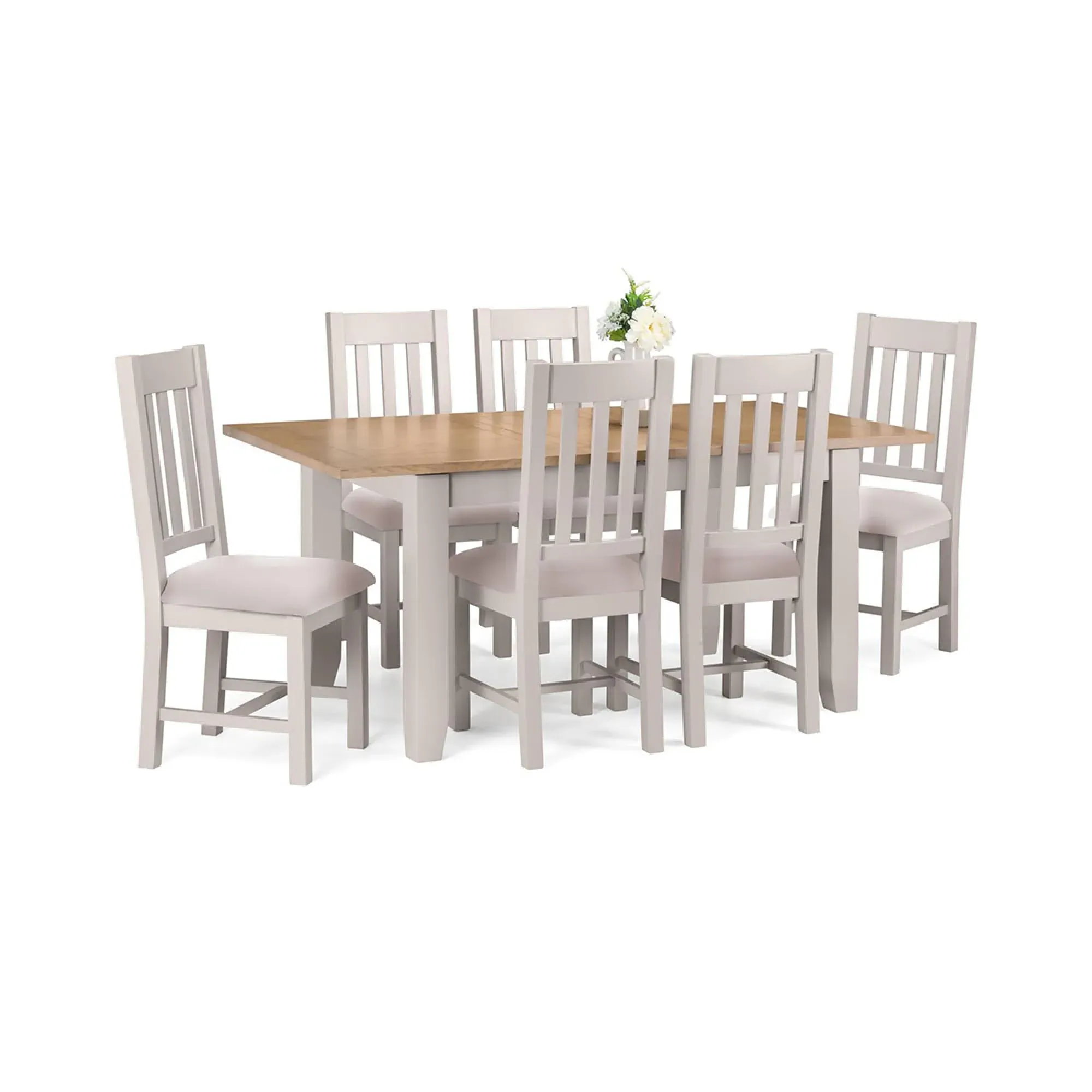 Richmond 4-6 Seater Extendable Dining Table - Grey