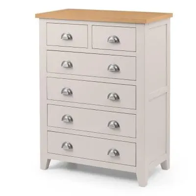 Richmond 4+2 Drawer Chest - Grey